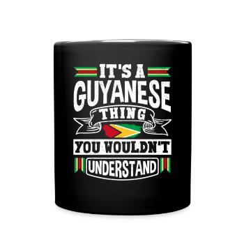 Guyana Guyana Guyana drapeau c’est une chose guyanaise - Mug uni - noir - Devant