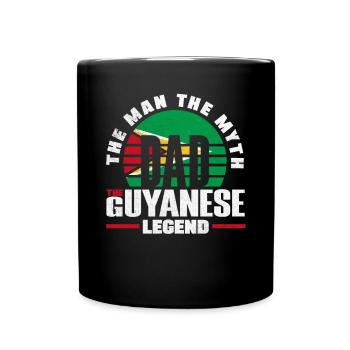 Guyana Guyana Guyana Drapeau Père - Mug uni - noir - Devant