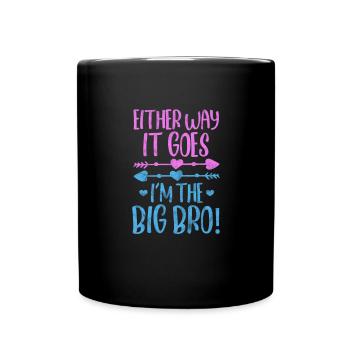 Frère - Mug uni - noir - Devant