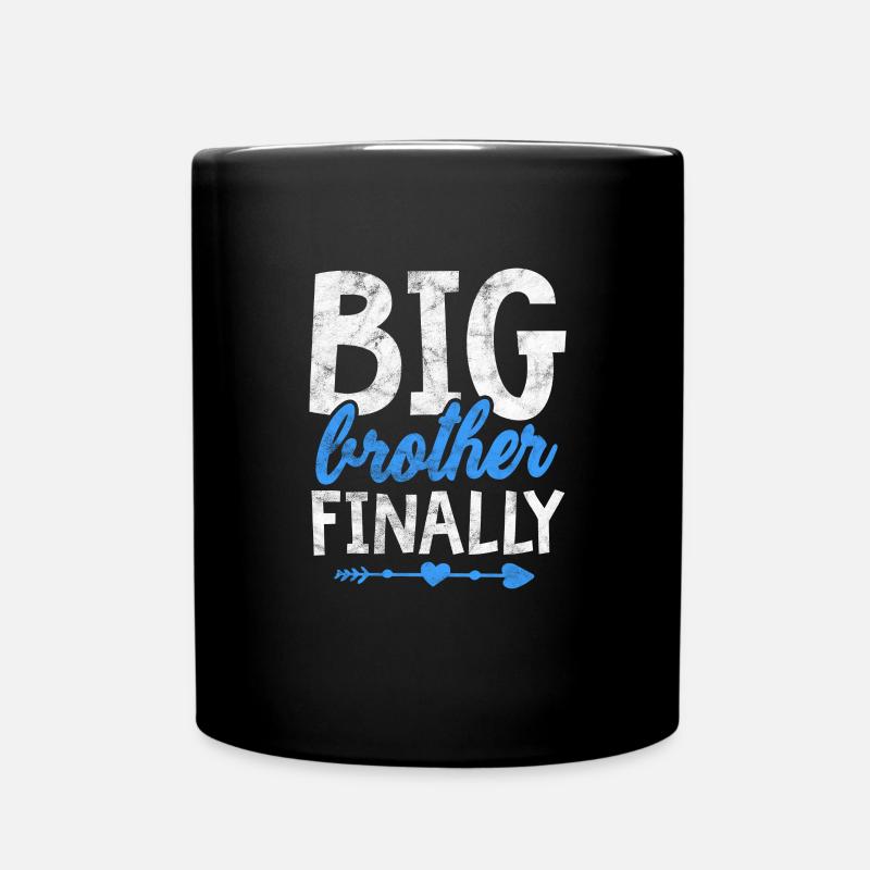 Grosser Bruder - Tasse einfarbig - Schwarz