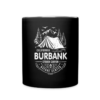 Burbank California Stough Canyon Naturzentrum - Tasse einfarbig - Schwarz - Vorne