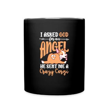 Corgi - Full Colour Mug - black - Front