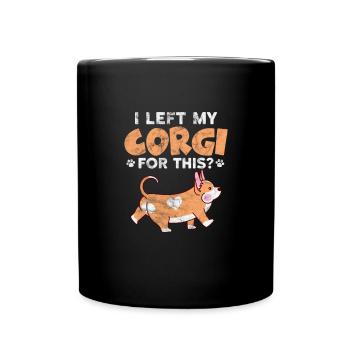 Welsh Corgi Dog Dog Dog Race Cadeau - Mug uni - noir - Devant