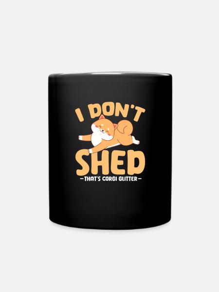 Corgi - Tasse einfarbig - Schwarz