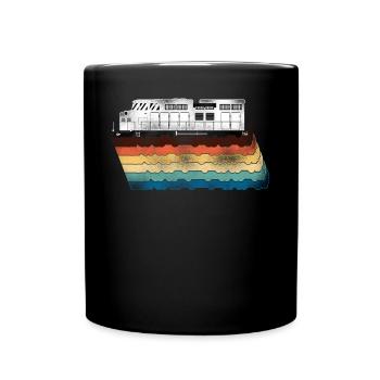 Freight Diesel Train Driver - Full Colour Mug - black - Front