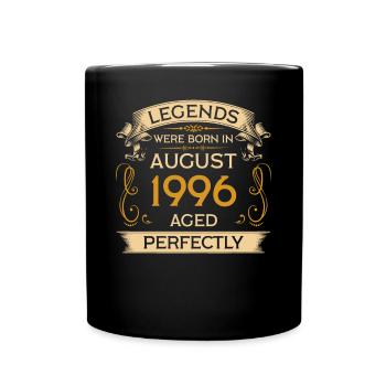 Birthday Legends Were Born Ins August 1996 - Full Colour Mug - black - Front