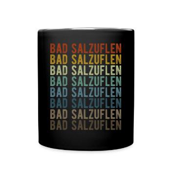 Bad Salzuflen Town Retro Vintage - Full Colour Mug - black - Front
