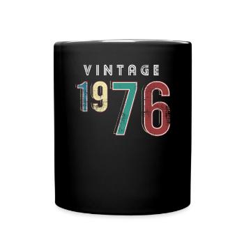 Vintage 1976 Birthday Born year 1976 - Full Colour Mug - black - Front