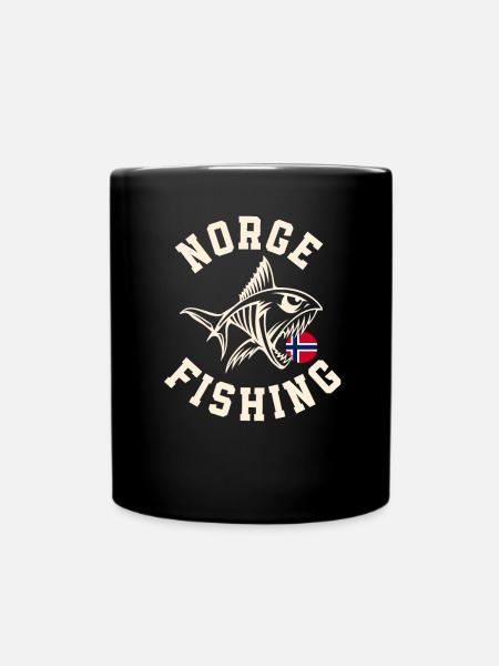 Norwegen Angeltour Angeln Angler Fischen - Tasse einfarbig - Schwarz