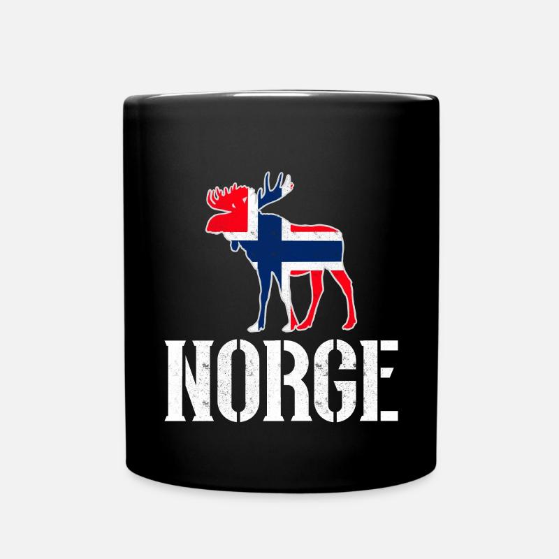 Norwegen - Tasse einfarbig - Schwarz