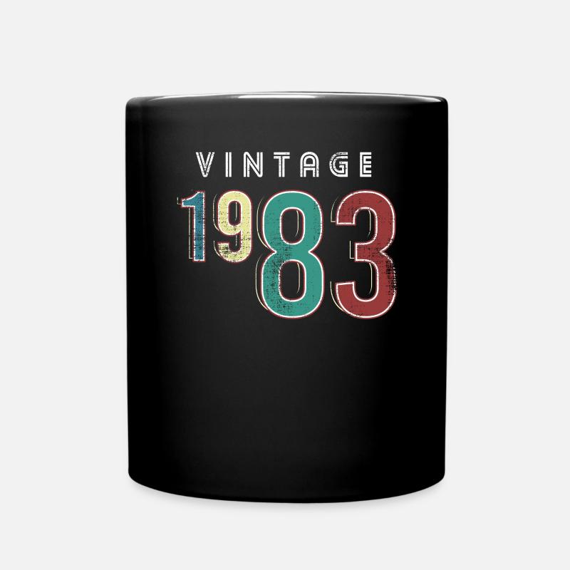 Millésime 1983 Anniversaire Né année 1983 - Mug uni - noir