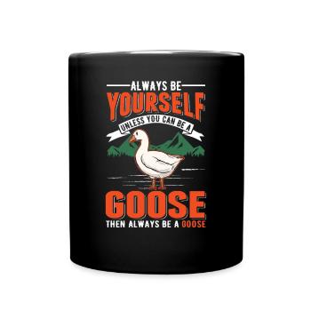 Geese Gift Goose lovers Goose breeders - Full Colour Mug - black - Front