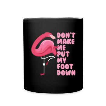 Drôle de flamant rose - Mug uni - noir - Devant