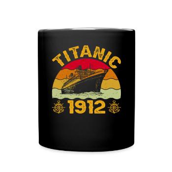 Titanic 1912 Navire de croisière - Mug uni - noir - Devant