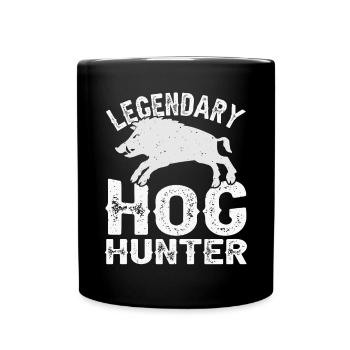 Chasse au sanglier Chasse Chasse Chasse Chasse Gibier Cadeau - Mug uni - noir - Devant
