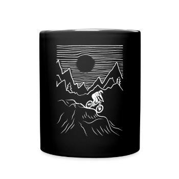 VTT VTT VTT Accessoires de vélo VTT - Mug uni - noir - Devant