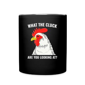 Hühnerzüchter Lustig Hinterhof Hühnerzüchter - Tasse einfarbig - Schwarz - Vorne