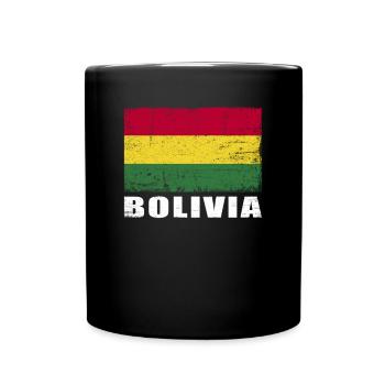 Bolivie Drapeau Grunge Bolivie Drapeau - Mug uni - noir - Devant