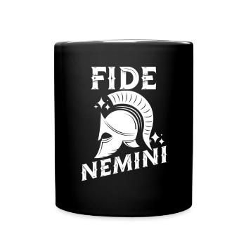 Fide Nemini Latin Language Latin - Full Colour Mug - black - Front