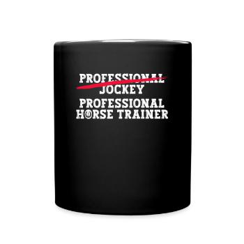 Pferdetrainer Reiten Pferd Reitlehrer Reiter - Tasse einfarbig - Schwarz - Vorne