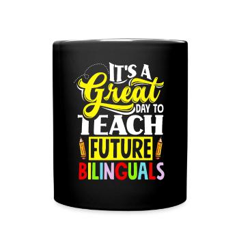 ESL Professeur Linguiste Quota d’enseignement multilingue - Mug uni - noir - Devant