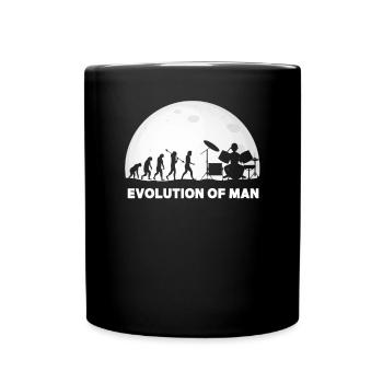 Schlagzeuger Evolution Drummer - Full Colour Mug - black - Front