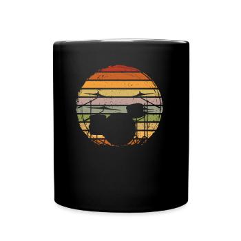 Schlagzeuger Drummer - Full Colour Mug - black - Front