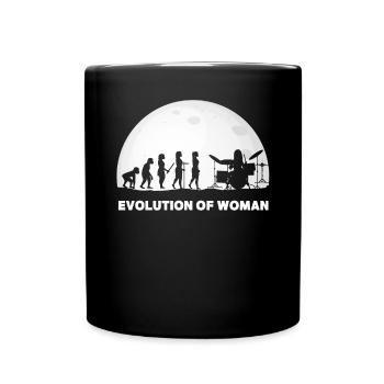 Schlagzeuger Evolution Drummer - Full Colour Mug - black - Front