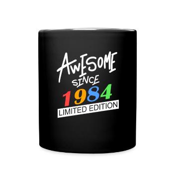 1984 - Jahrgang 1984 - Fantastisch seit 1984 - Tasse einfarbig - Schwarz - Vorne