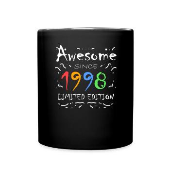 1998 - Né en 1998 - Fantastique depuis 1998 - Mug uni - noir - Devant