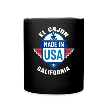 El Cajon California Made In USA Stadt Beliebter - Tasse einfarbig - Schwarz - Vorne