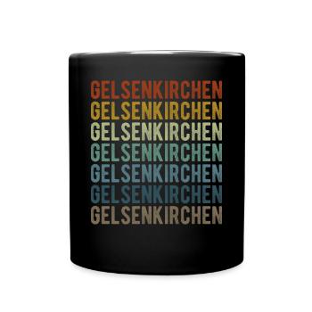 Gelsenkirchen City Retro Vintage - Mug uni - noir - Devant