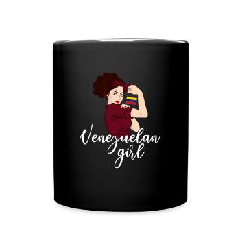 Venezuelan Girl, Venezuela - Full Colour Mug - black - Front