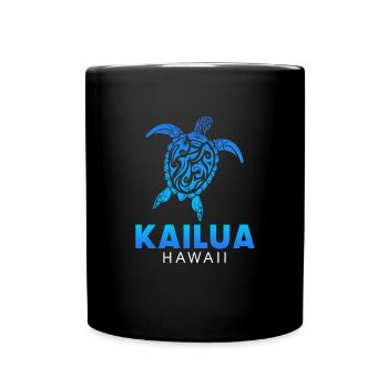 Kailua hawaiian, hawaii - Full Colour Mug - black - Front