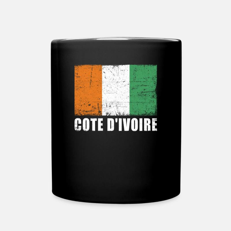 Drapeau de la Côte d’Ivoire - Mug uni - noir