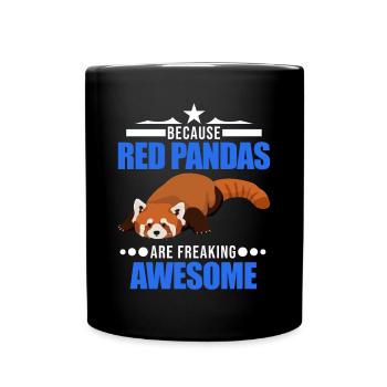 Red Panda Gift Cat Bear Red Panda - Full Colour Mug - black - Front