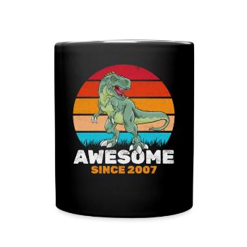 Fantastique depuis 2007 Amateur de dinosaures Dino - Mug uni - noir - Devant