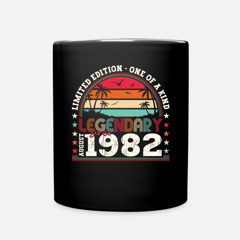 Legendär August 1982 40. Geburtstag Geschenk Fun - Tasse einfarbig - Schwarz