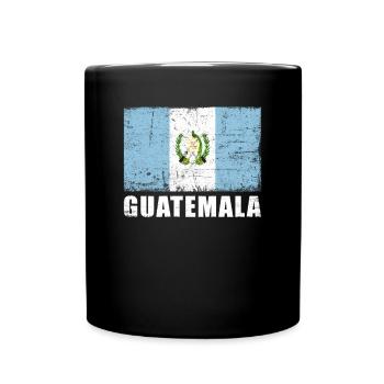 Guatemala Flag Grunge Guatemala Flag - Full Colour Mug - black - Front