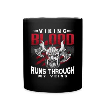 Norse Viking Mythology Design for Viking Warriors - Full Colour Mug - black - Front