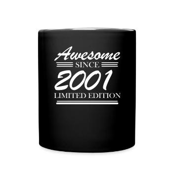 2001 - Born 2001 - Fantastic since 2001 - Full Colour Mug - black - Front