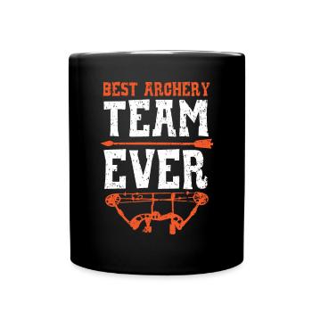 Best Archery Team Ever Shoot Arrows Archer Bowman - Full Colour Mug - black - Front