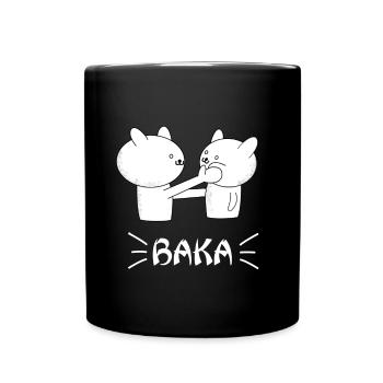 Anime Baka Japanese Manga - Full Colour Mug - black - Front