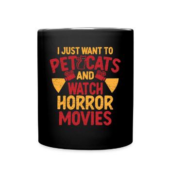 Horror Movies Horrorfilm - Tasse einfarbig - Schwarz - Vorne