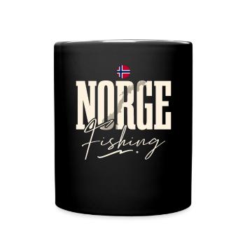 Norvège Pêche à la ligne Pêche - Mug uni - noir - Devant