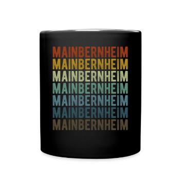 Mainbernheim City Retro Vintage - Full Colour Mug - black - Front