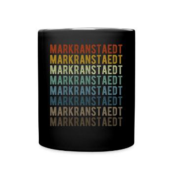 Markranstaedt City Retro Vintage - Full Colour Mug - black - Front
