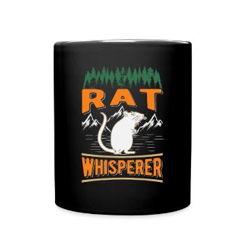 Rats Whisperer Domestic Rat Rat Owners - Full Colour Mug - black - Front