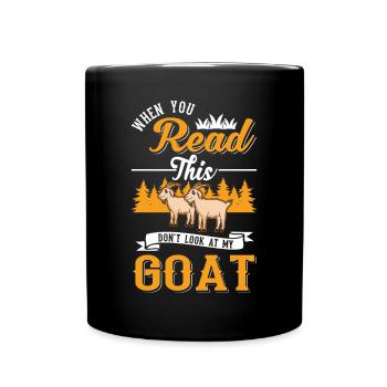 Chèvre Cadeau Chèvre Gardien Chèvre - Mug uni - noir - Devant