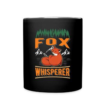 Fuchsflüsterer Fox Whisperer Fuchs - Full Colour Mug - black - Front